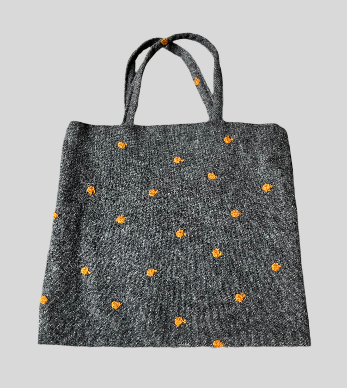 Wool dot mini bag (gray)